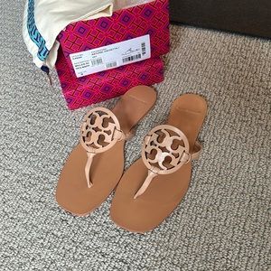 Brand New Tory Burch Miller Square Toe Sandals